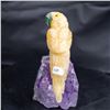 Image 1 : Natural Stone Handcarved Quartz Bird