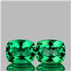 Image 1 : Natural Emerald Green Topaz Pair {Flawless-VVS1}