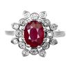 Image 1 : Natural Pigeon Blood Red Ruby Ring