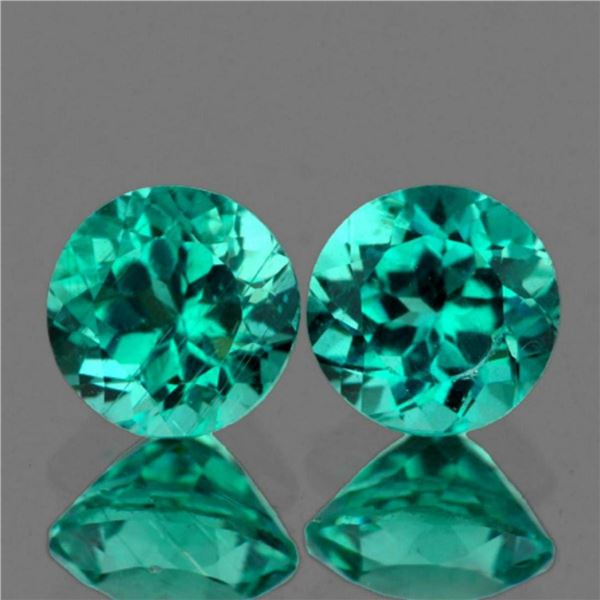 Natural  Paraiba Green Blue Apatite 7.00 mm - VVS