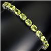 Image 2 : Natural Unheated Oval Green Peridot Bracelet