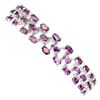 Image 1 : Natural Rhodolite Garnet Bracelet