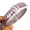 Image 2 : Natural Handmade Rhodolite Garnet 255 Cts Bangle