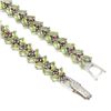 Image 3 : Natural Unheated Peridot Rhodolite Garnet Bracelet