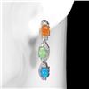 Image 2 : Natural Ethiopian Green Opal Earrings