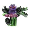 Image 1 : Natural Amethyst Ruby In Zoiste Handcarved Owl