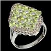 Image 2 : Natural Peridot Sapphire  Ring