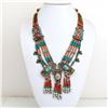 Image 1 : Tibet Natural Stone Tribal Queen Royal Necklace