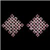 Image 1 : Natural Unheated Rhodolite Garnet Earrings