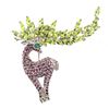 Image 1 : Natural Emerald Peridot &  Rhodolite Garnet Brooch