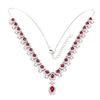 Image 2 : Natural Pigeon Blood Red Ruby Necklace