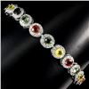 Image 1 : Natural Multi Color Sapphire Bracelet