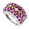 Image 2 : Natural Rhodolite Garnet & Tourmaline Ring