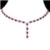 Image 1 : Natural Pigeon Blood Red Ruby Necklace