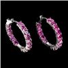 Image 1 : Natural Rhodolite Garnet Earrings