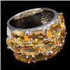 Image 2 : Natural Unheated Oval Citrine Ring