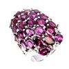 Image 2 : Natural Unheated Oval Rhodolite Garnet Ring