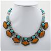 Image 1 : Tibet Natural Stone Tribal Queen Royal Necklace