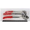 Image 1 : THREE NEW 2-OZ STAINLESS STEEL SERVING SPOONS