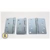 Image 1 : THREE TAYMOR 4" ZINC DOOR HINGES