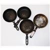 Image 1 : FOUR 7.5" DIAMETER FRYING PANS