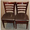 Image 1 : TWO MATCHING RESTAURANT DINING CHAIRS