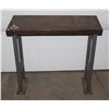Image 1 : METAL BASE WOOD TOP TABLE