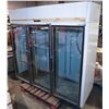 Image 1 : 3 DOOR FREEZER, GLASS FRONT, REMOTE COMPRESSOR
