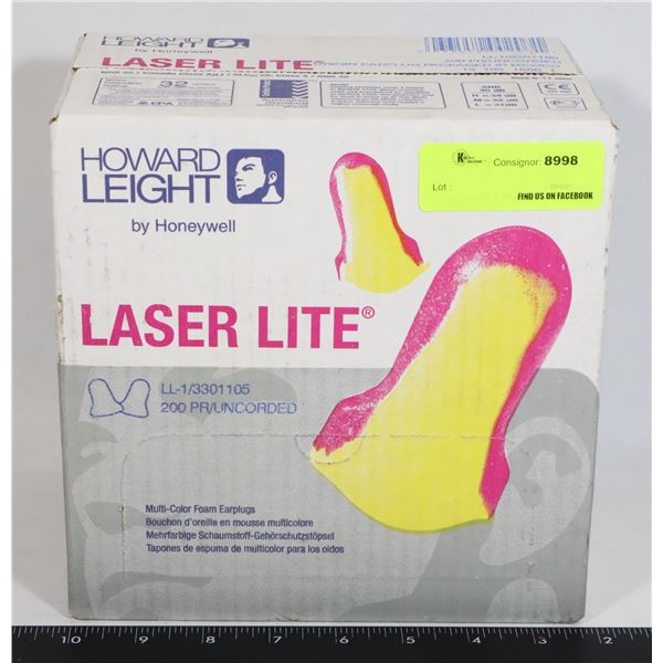 NEW 200PC BOX OF HOWARD LEIGHT BY HONEYWELL