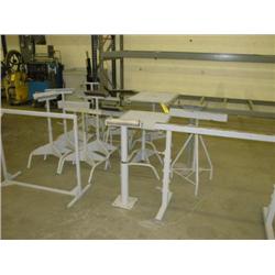 LOT - ASSORTED ROLLER STANDS, AND STANDS