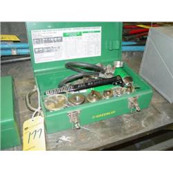 GREENLEE MDL. 7506 HD SLUG SPLITTER HYDRAULIC KNOCKOUT PUNCH SET