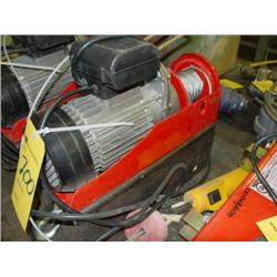 CENTRAL MACHINERY ELECTRIC HOIST 44OLB.