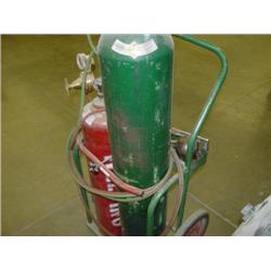 WELDING CART W/ TORCH & GUAGE (TANKS NOT INCLUDED)