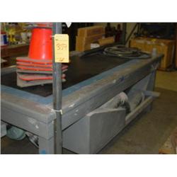 TABLE W/ BLOWER AND CONTENTS