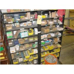 LOT - RACK W/ ASSORTED HARDWARE