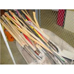 LOT - WHEEL BARROW WITH TOOLS