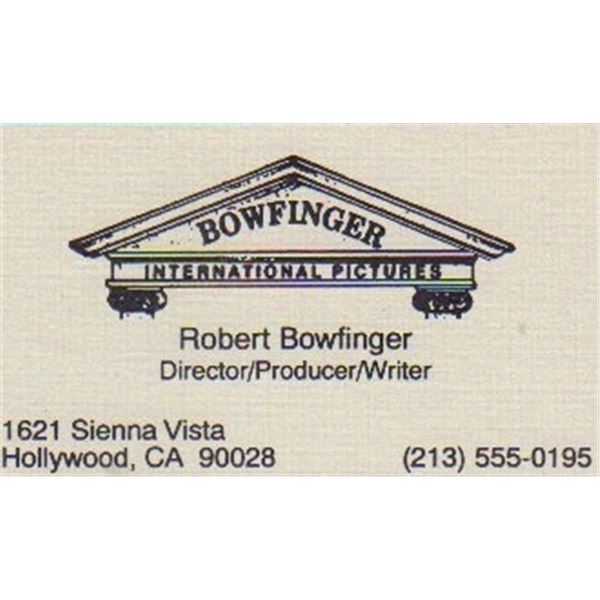 Bowfinger original prop business card