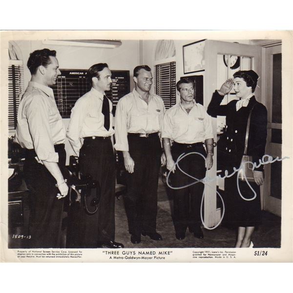 Jane Wyman signed vintage still