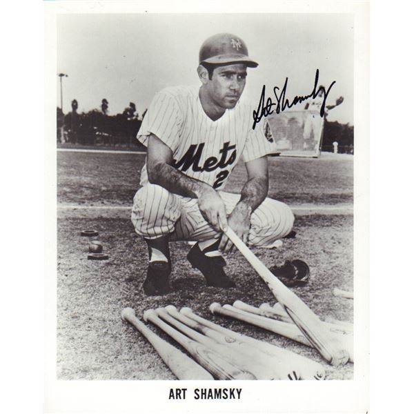 Art Shamsky signed photo Mets