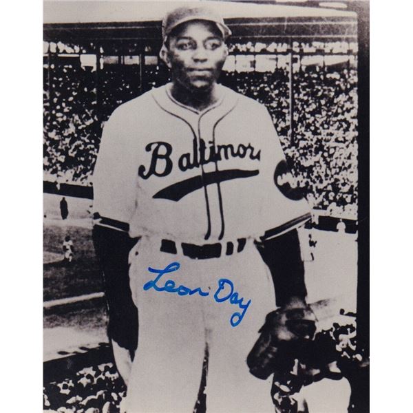 Leon Day signed photo rare