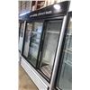 Image 2 : EVEREST B185H-3RRRC-E TRIPLE GLASS DOOR DISPLAY REFRIGERATOR ** HANDLES NEED REPAIR, WIRES ARE