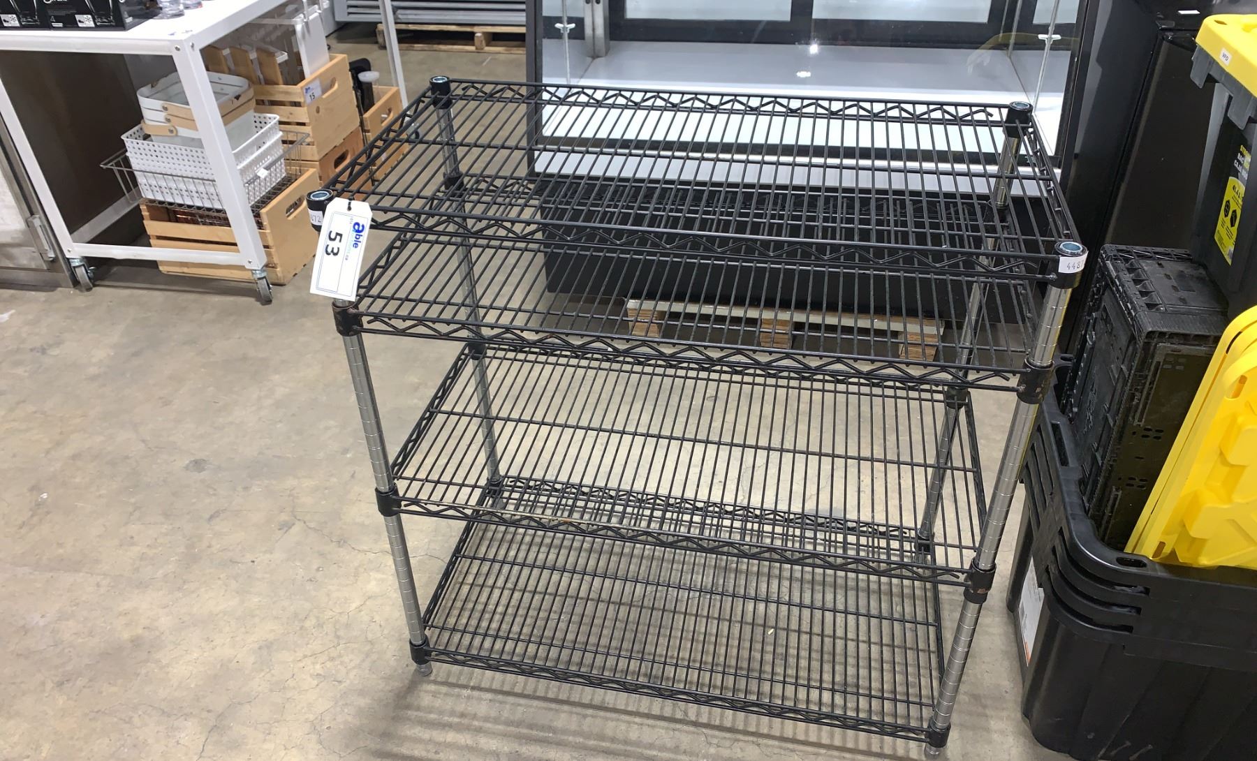 4 TIER BLACK METRO STYLE RACK - Able Auctions