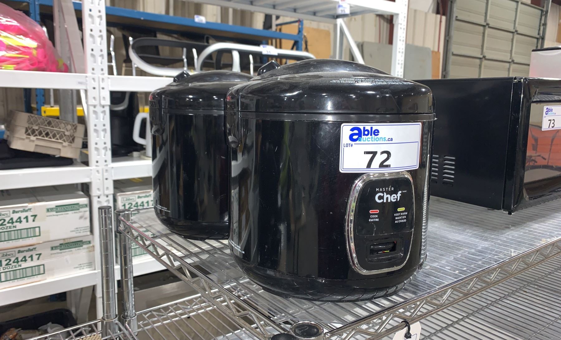 PAIR OF MASTER CHEF RICE COOKERS - Able Auctions