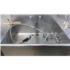 Image 3 : STAINLESS STEEL COMMERCIAL 2 BAY PREPARATION SINK WITH RINSE WAND & HAND WASH STATION