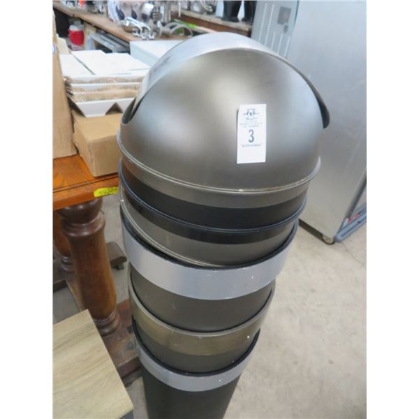 Dome Lid Waste Cans - 3