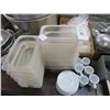 Image 1 : Ninth Size Cambro Pans, Plastic Ladles, Demitasse