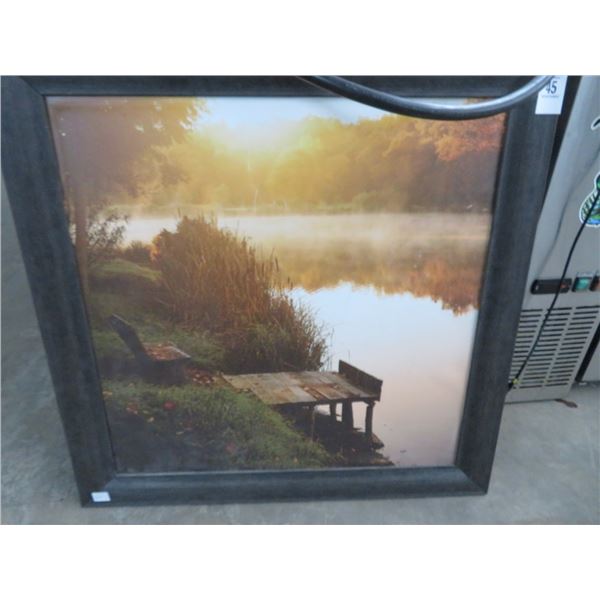 Sunrise Pond Setting Wall Art