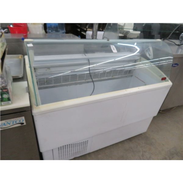 Cof 4' Rolling Frozen Dip Cabinet