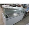 Image 1 : Excellence 6' Rolling Frozen Treat Merchandiser w/Slide Top/Sneeze Guard (-7°)