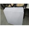 Image 1 : 4-White Plastic Square Folding Tables - 4 X $